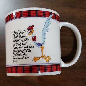 Road Runner Beep Beep Coffee Mug‎ Vintage 1992 Warner Brothers Store
